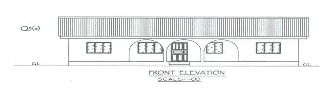 front elevation;