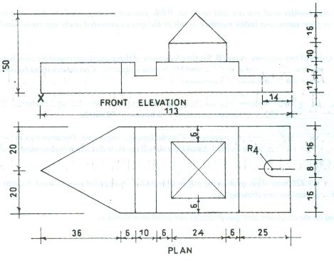 Technical Drawing 3, WASSCE (SC), 2016